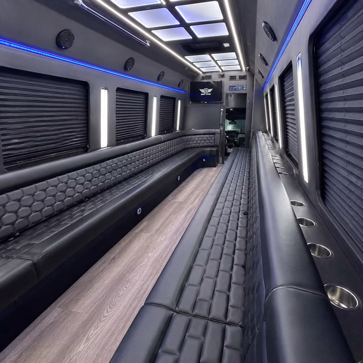 east lansing party bus rental interior