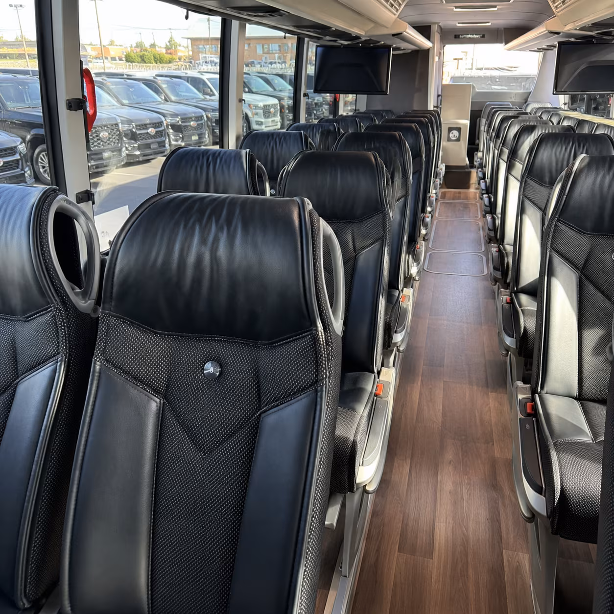 flint government military charter bus services