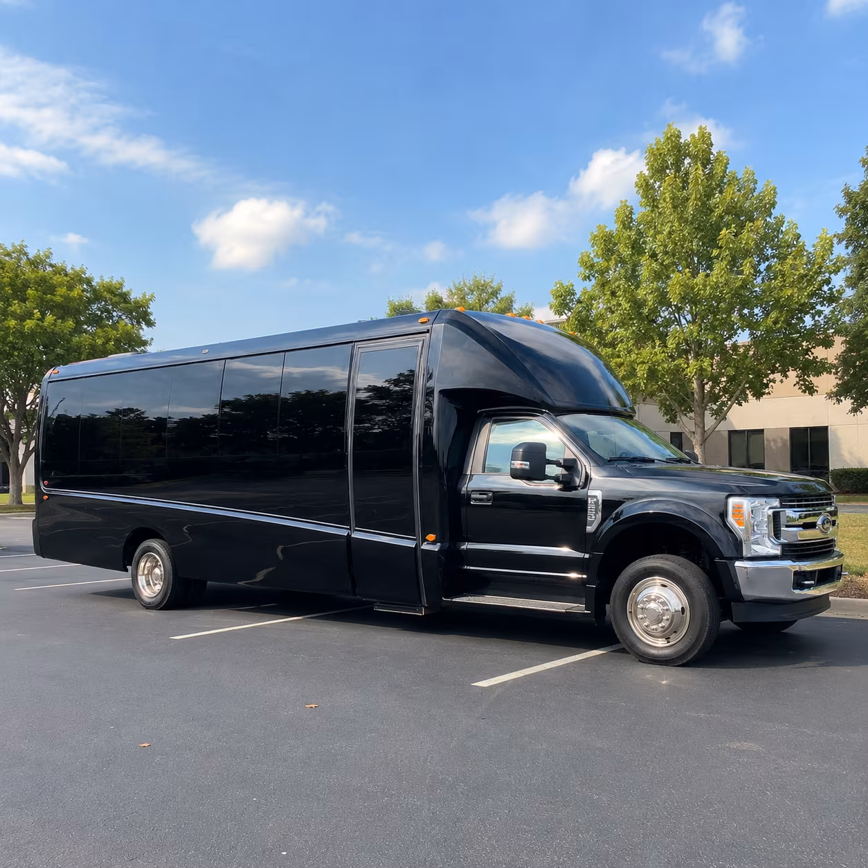 flint show up to flint concerts in a charter bus