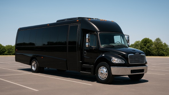 Exterior of Charter Bus Company Flint's 18 Passenger Minibus in Flint