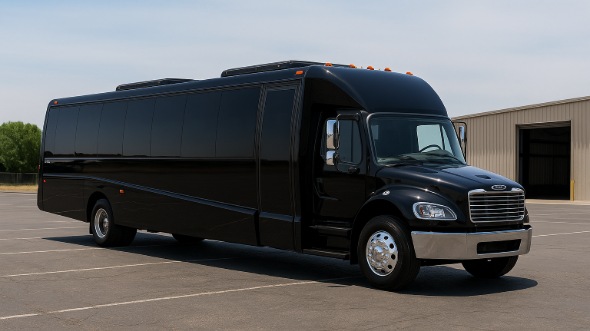 Exterior of Charter Bus Company East Lansing's 25 Passenger Mini bus in East Lansing