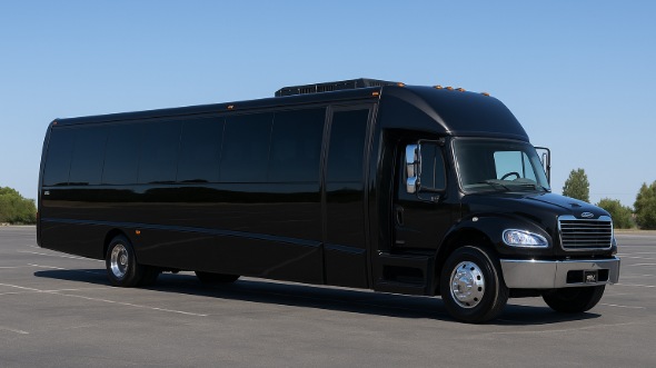 Exterior of Charter Bus Company Flint's 28 Passenger Mini bus in Flint