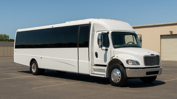 Exterior of Charter Bus Company East Lansing's 30 Passenger Minibus in East Lansing