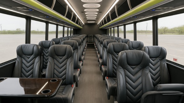 east lansing 20 passenger minibus inside