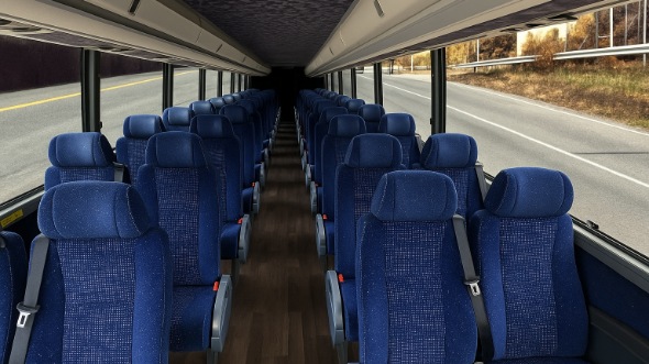 east lansing 28 passenger minibus inside