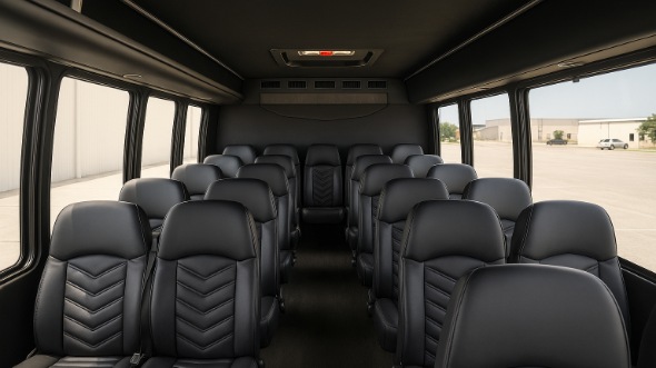 east lansing 30 passenger minibus inside